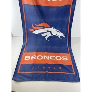Pair of Denver Broncos NFL 30" x 60" Beach‎ Body Towels McArthur Team Colors Vtg